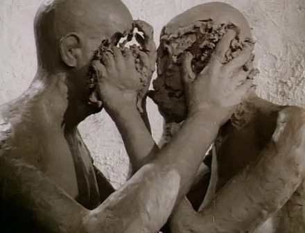 Screenshot from Jan Švankmajer “Dimensions of Dialogue: Passionate discourse” (1982)